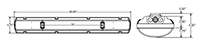 TR Model Vapor Tight (VT) Series Dimmable Troffer Light-Emitting Diode (LED) Lights - 2